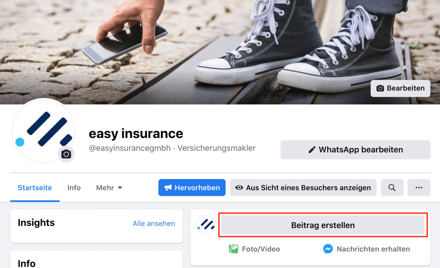 Werbematerial auf Facebook verlinken Wie bewirbt man einen Beitrag?