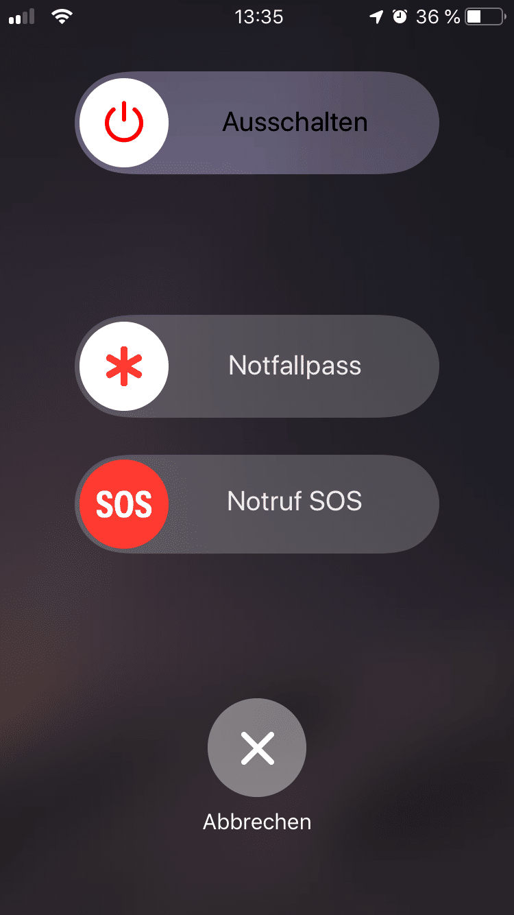 iPhone Notruf-SOS
